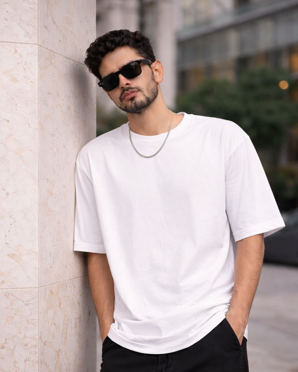 PLAIN OVERSIZED T SHIRT