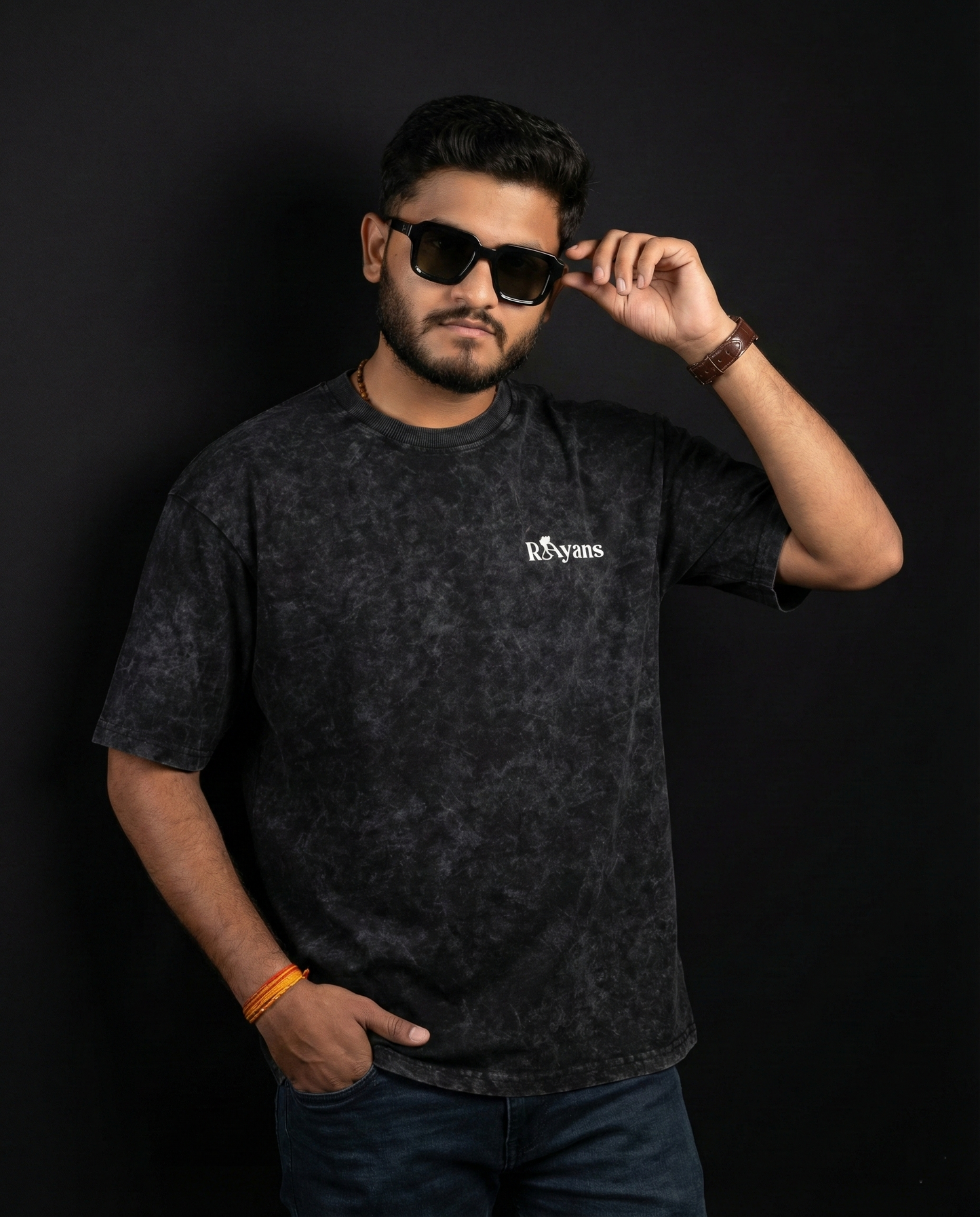 Black Acid Wash T-shirt