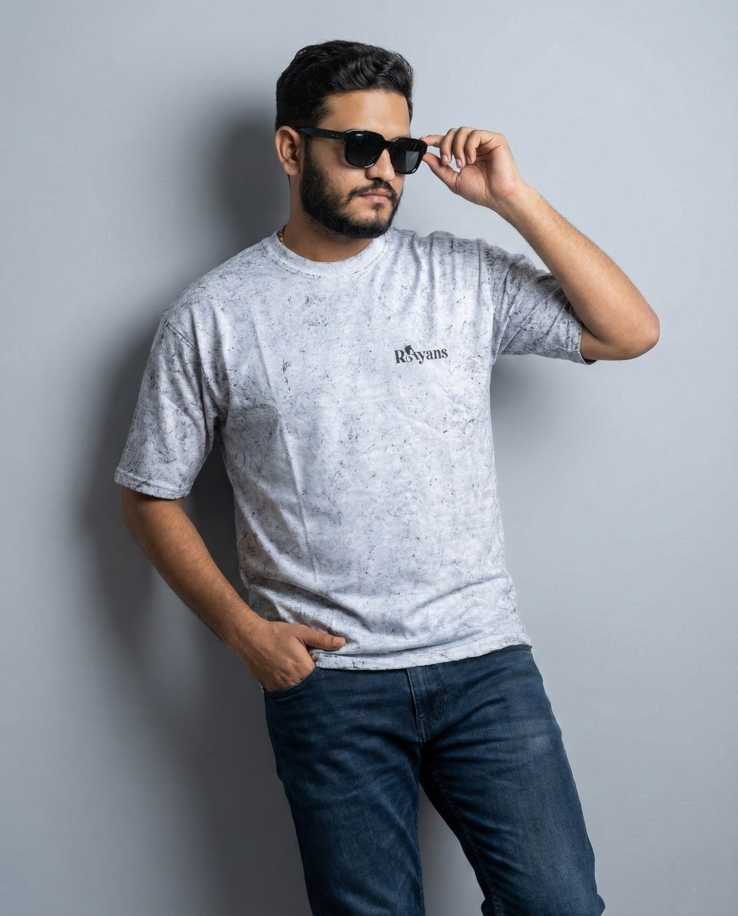 White Acid Wash T-shirt