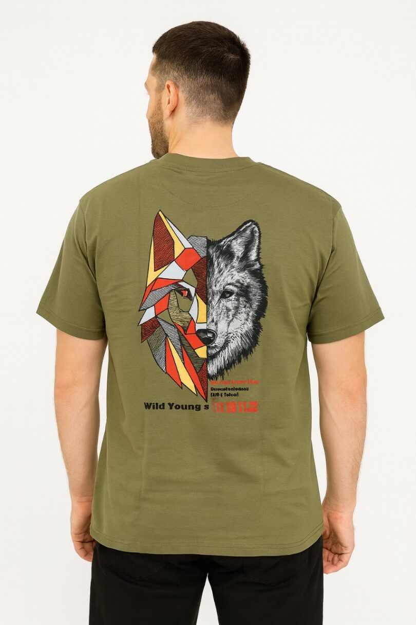Green Digital Print T-shirt - Image 2