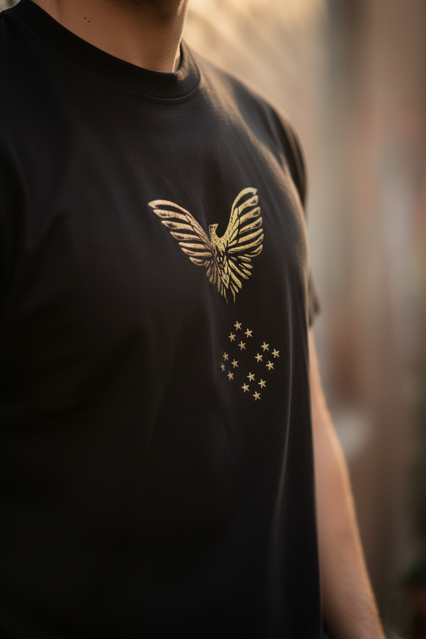 Black Best Embroidery Work T-shirt - Image 2