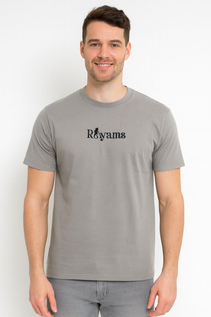 Gray Best Embroidery Work T-shirt